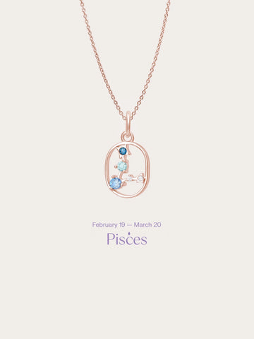 Pisces Necklace - Zodiac Sign Jewelry