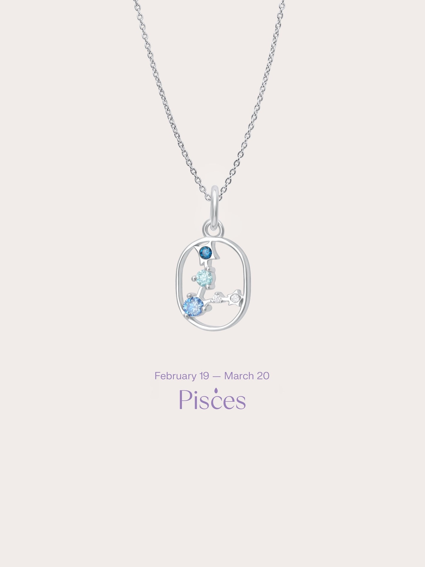 Pisces Necklace - Zodiac Sign Jewelry
