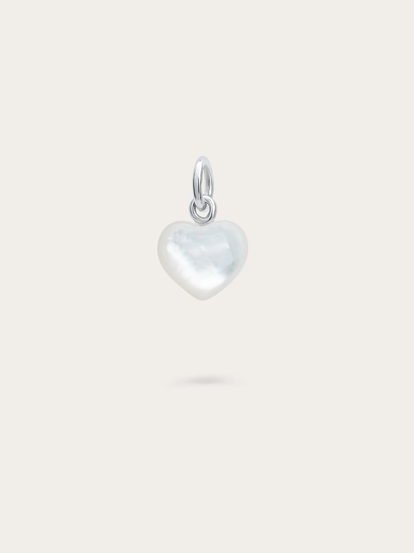 Puffy Heart Charm Set – Mother of Pearl