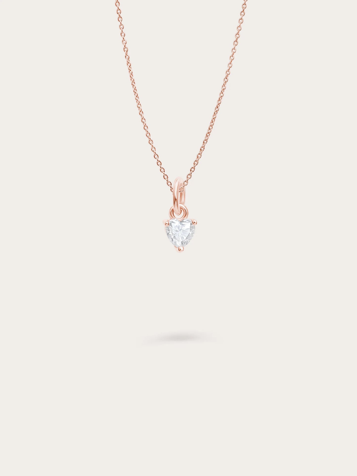 Puffy Heart Necklace Set – Mother of Pearl