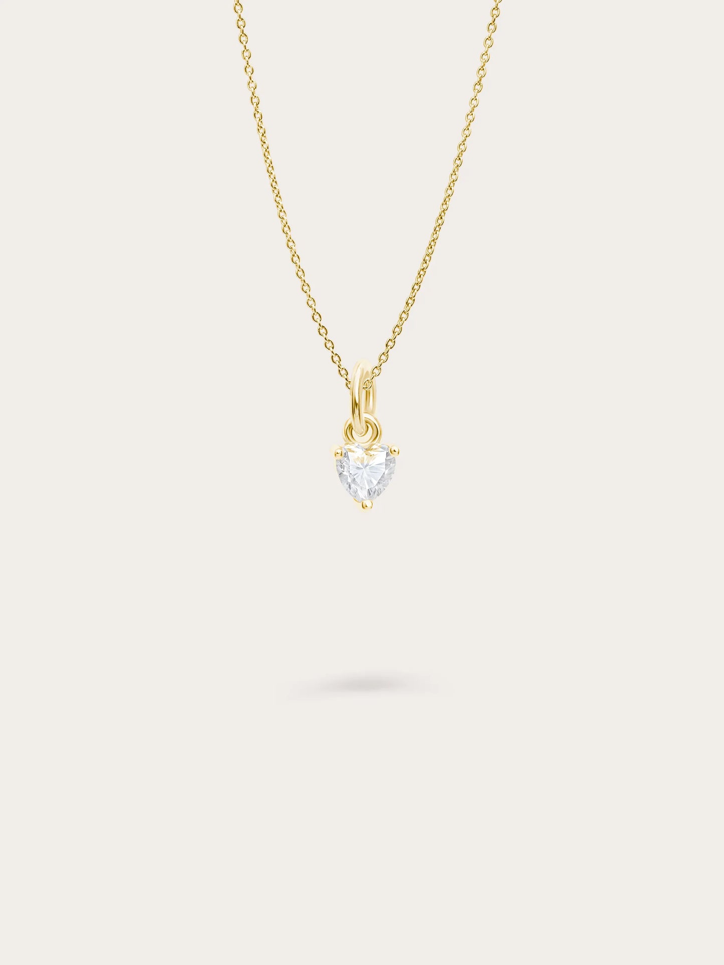 Puffy Heart Necklace Set – Mother of Pearl