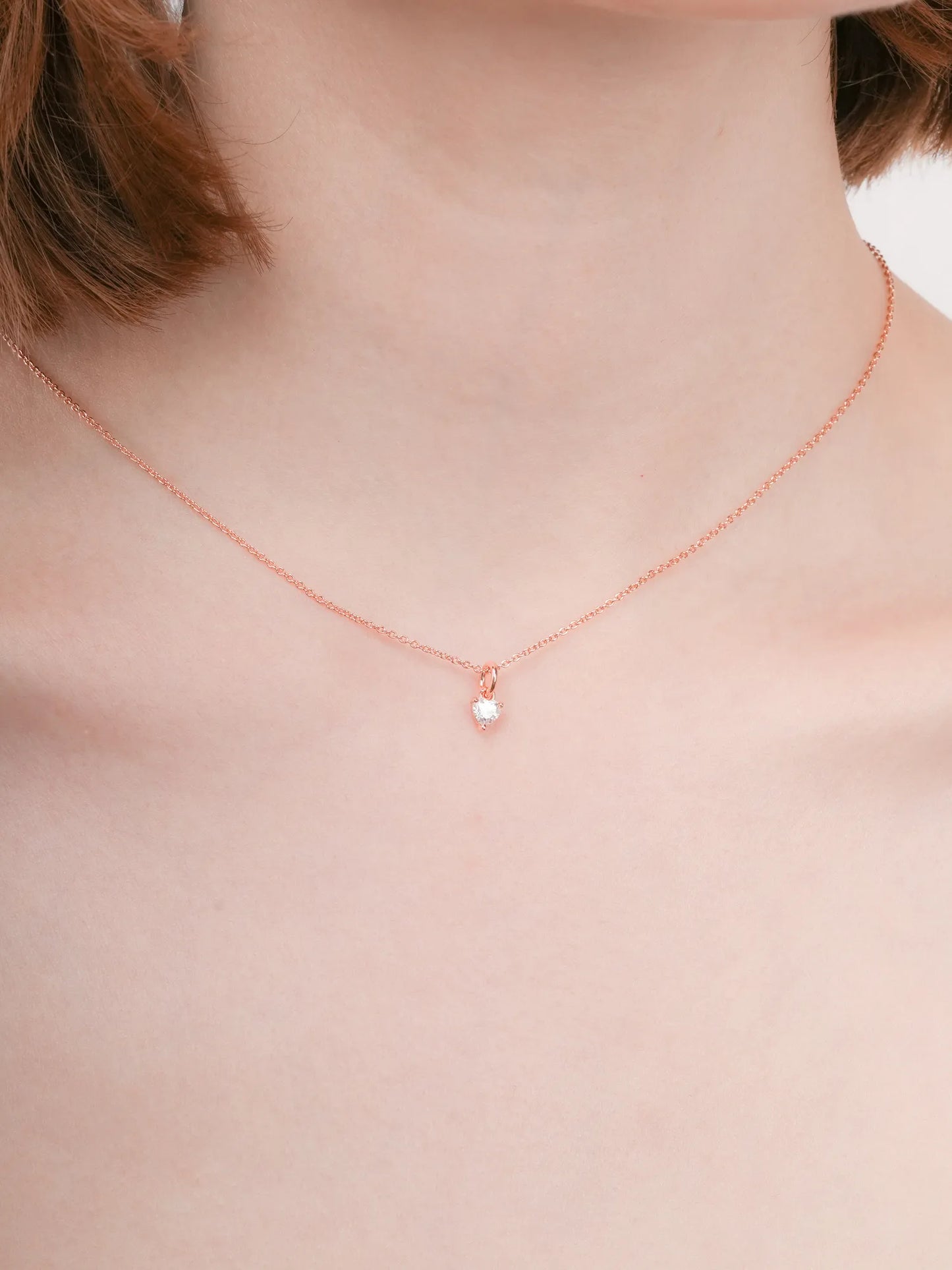 Puffy Heart Necklace Set – Mother of Pearl