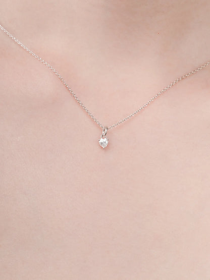 Puffy Heart Necklace Set Motherof Pearl S925 Silver Rhodium (4) – Mondays Made Flower & Birthstone Jewelry Singapore