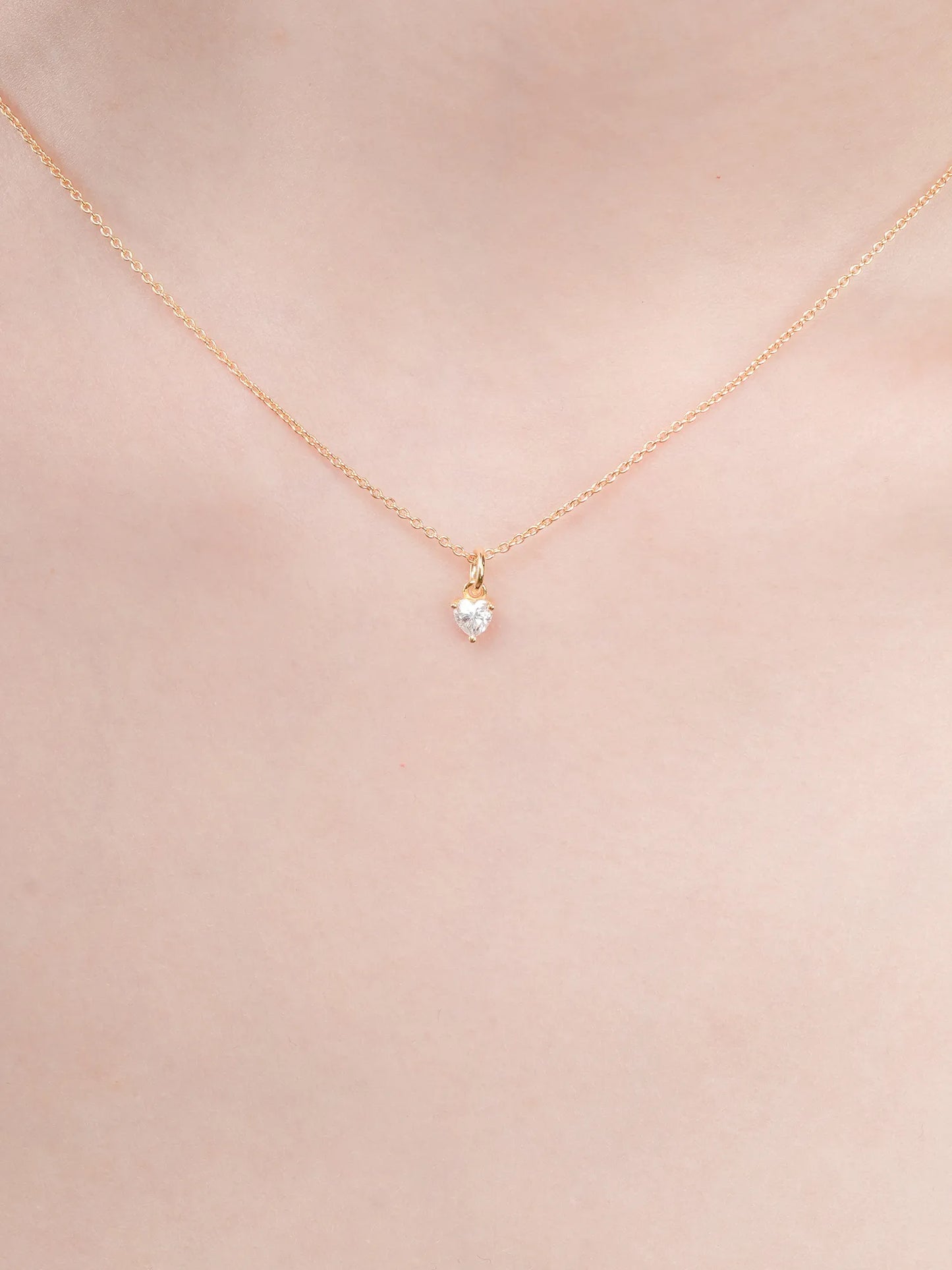 Puffy Heart Necklace Set – Mother of Pearl