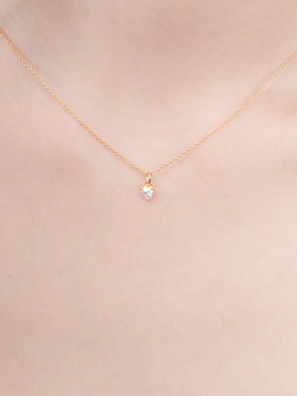 Puffy Heart Necklace Set Motherof Pearl 18K Gold (4) – Mondays Made Flower & Birthstone Jewelry Singapore