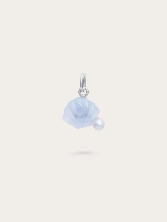 Puffy Seashell Charm Sterling Silver – Mondays Made Demi-Fine Flower & Gemstone Jewelry Singapore