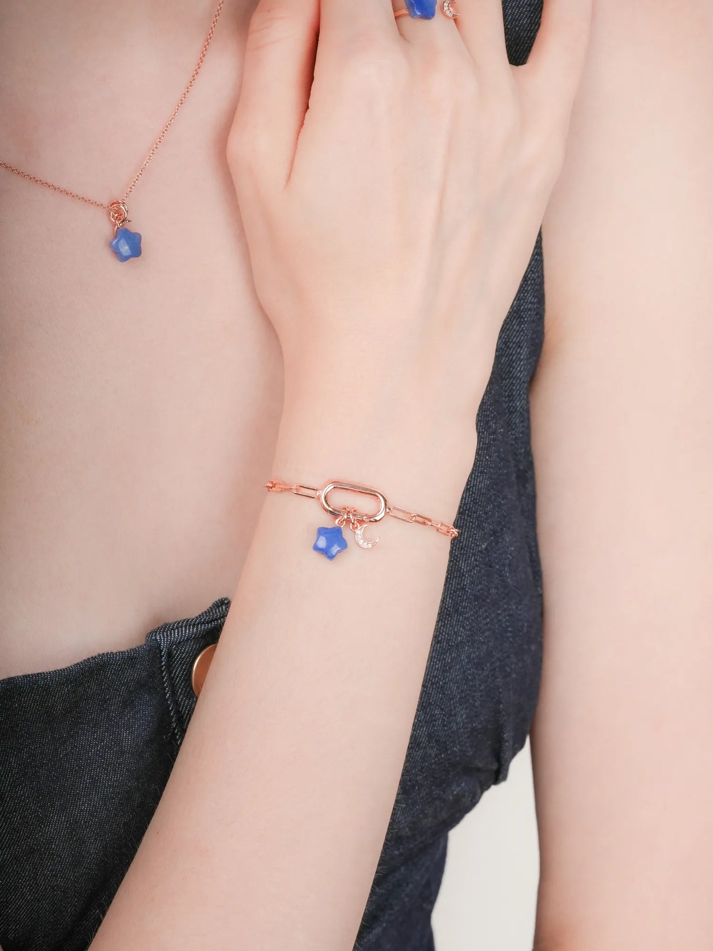 Puffy Star Charm Set – Sodalite