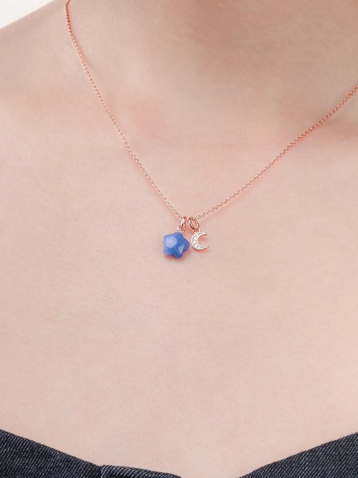 Puffy Star Necklace Set – Sodalite