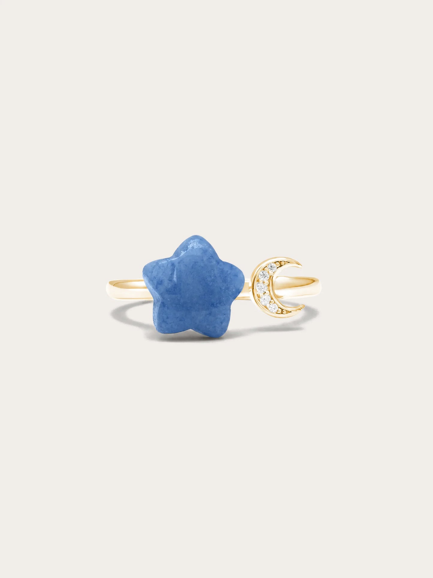 Puffy Star Open Ring – Sodalite
