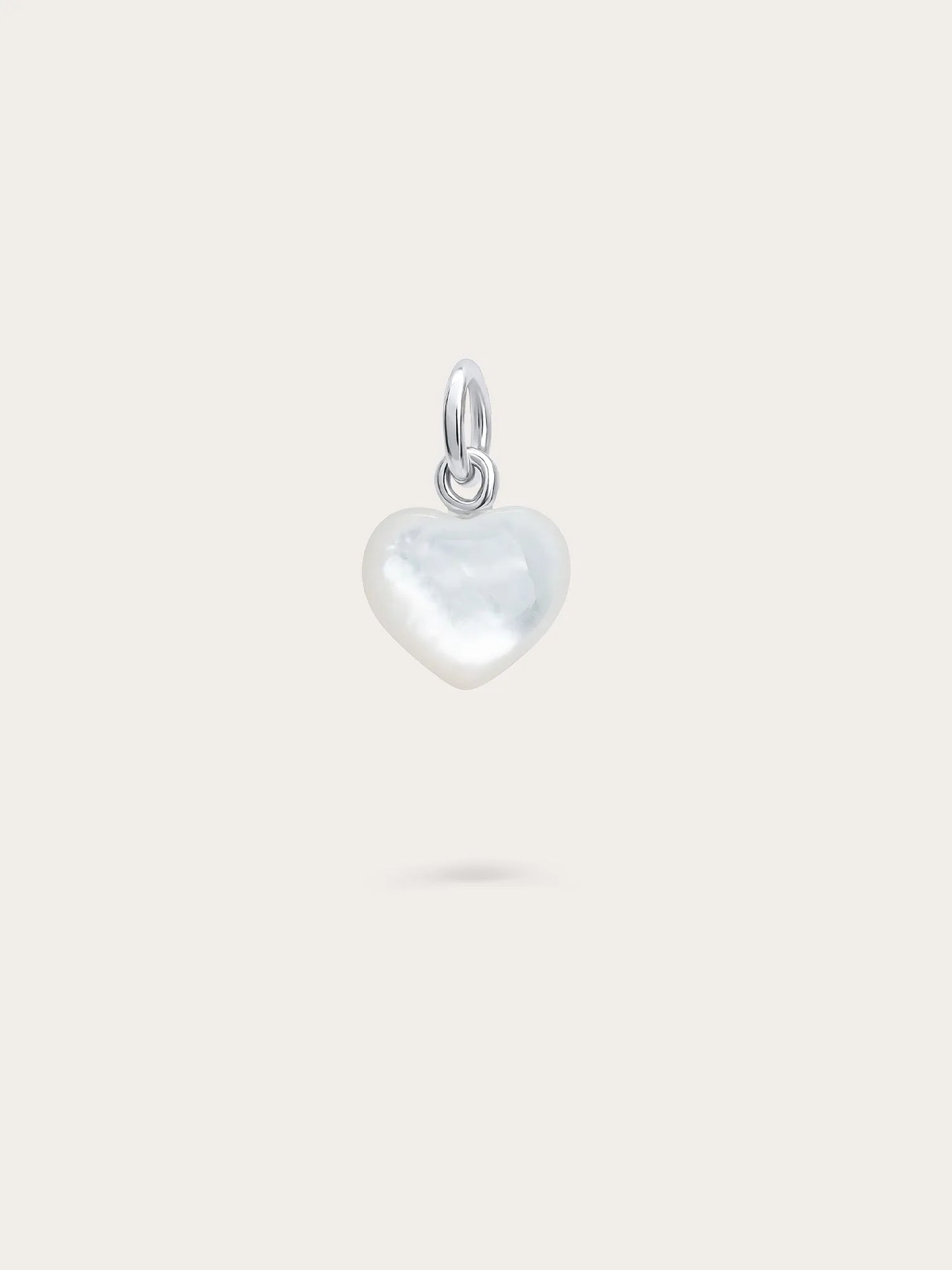 Puffy Heart Charm Set – Mother of Pearl