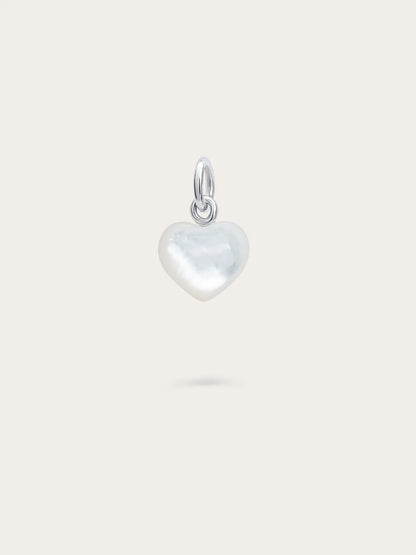 Puffy Heart Charm Set – Mother of Pearl