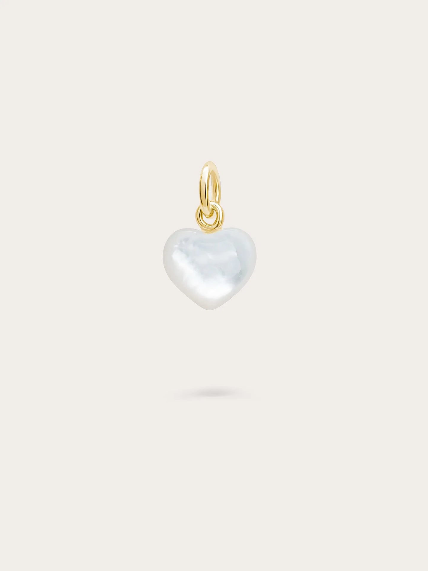 Puffy Heart Charm Set – Mother of Pearl