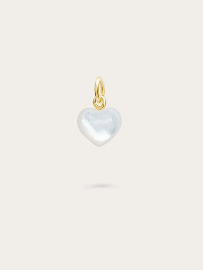 Puffy Heart Charm Set – Mother of Pearl