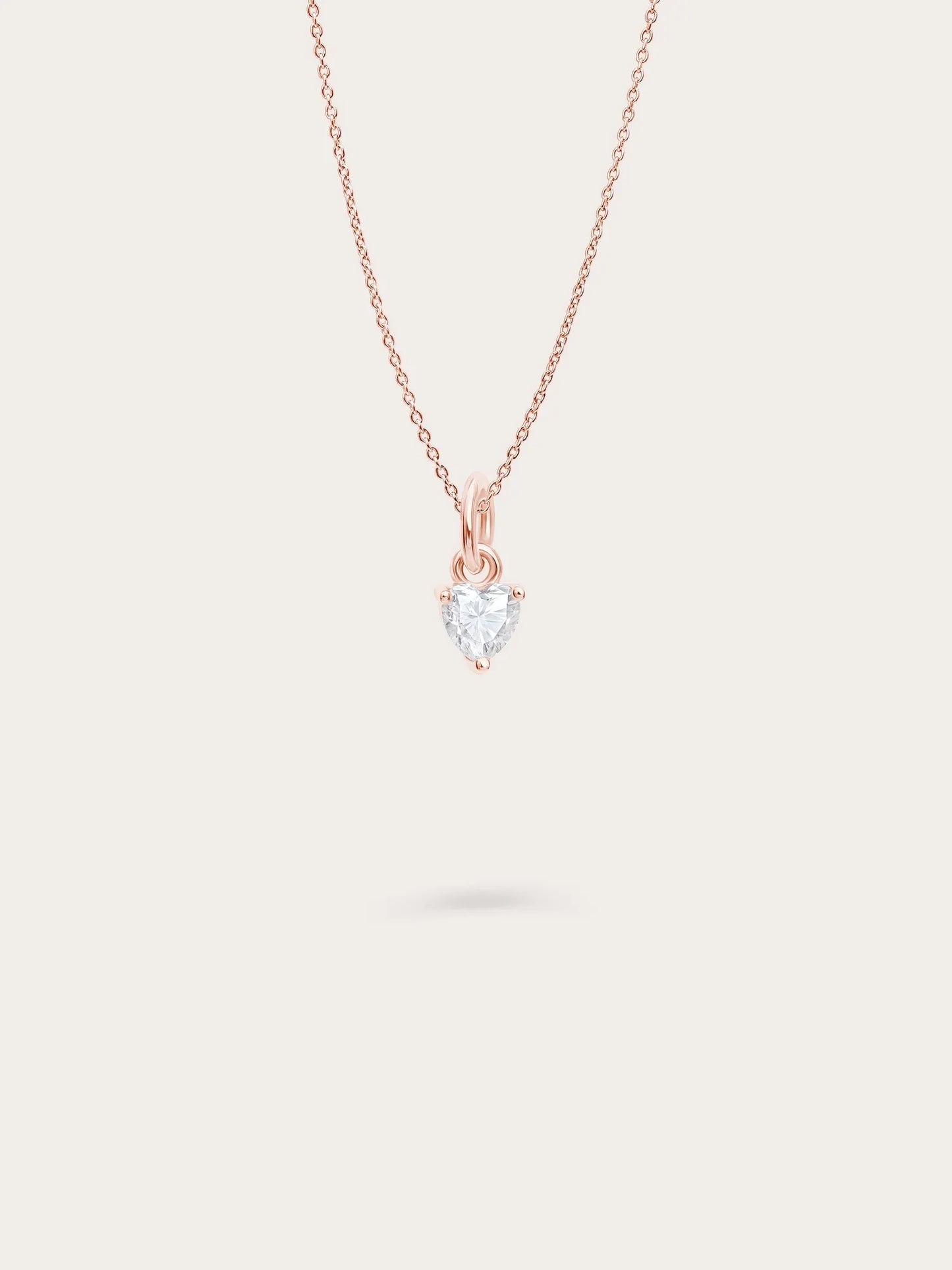 Puffy Heart Necklace Set – Mother of Pearl