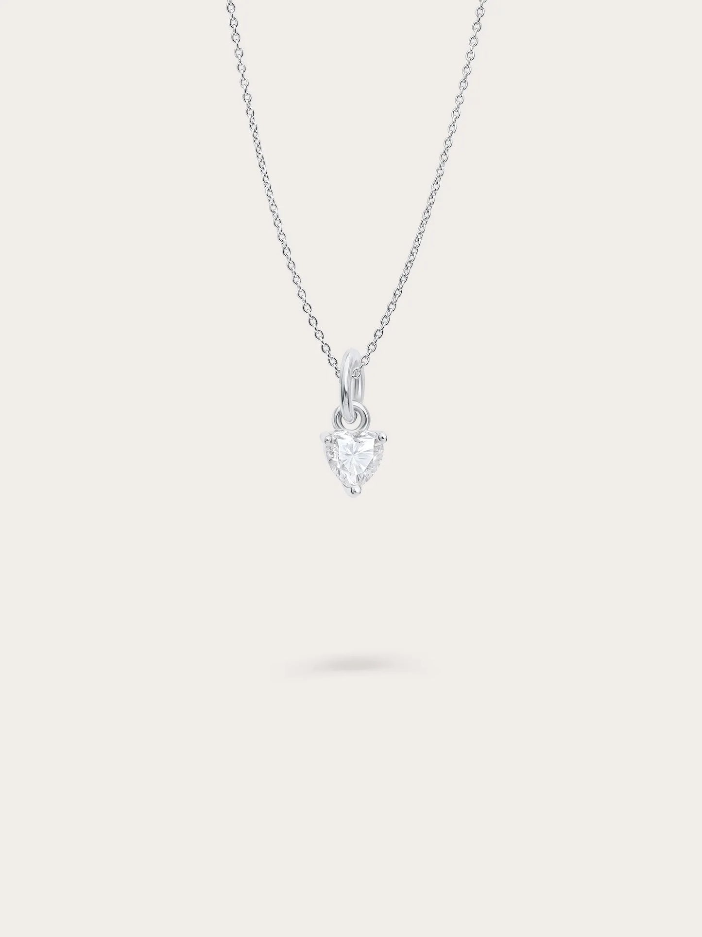 Puffy Heart Necklace Set – Mother of Pearl