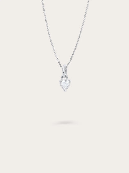 Puffy Heart Necklace Set – Mother of Pearl