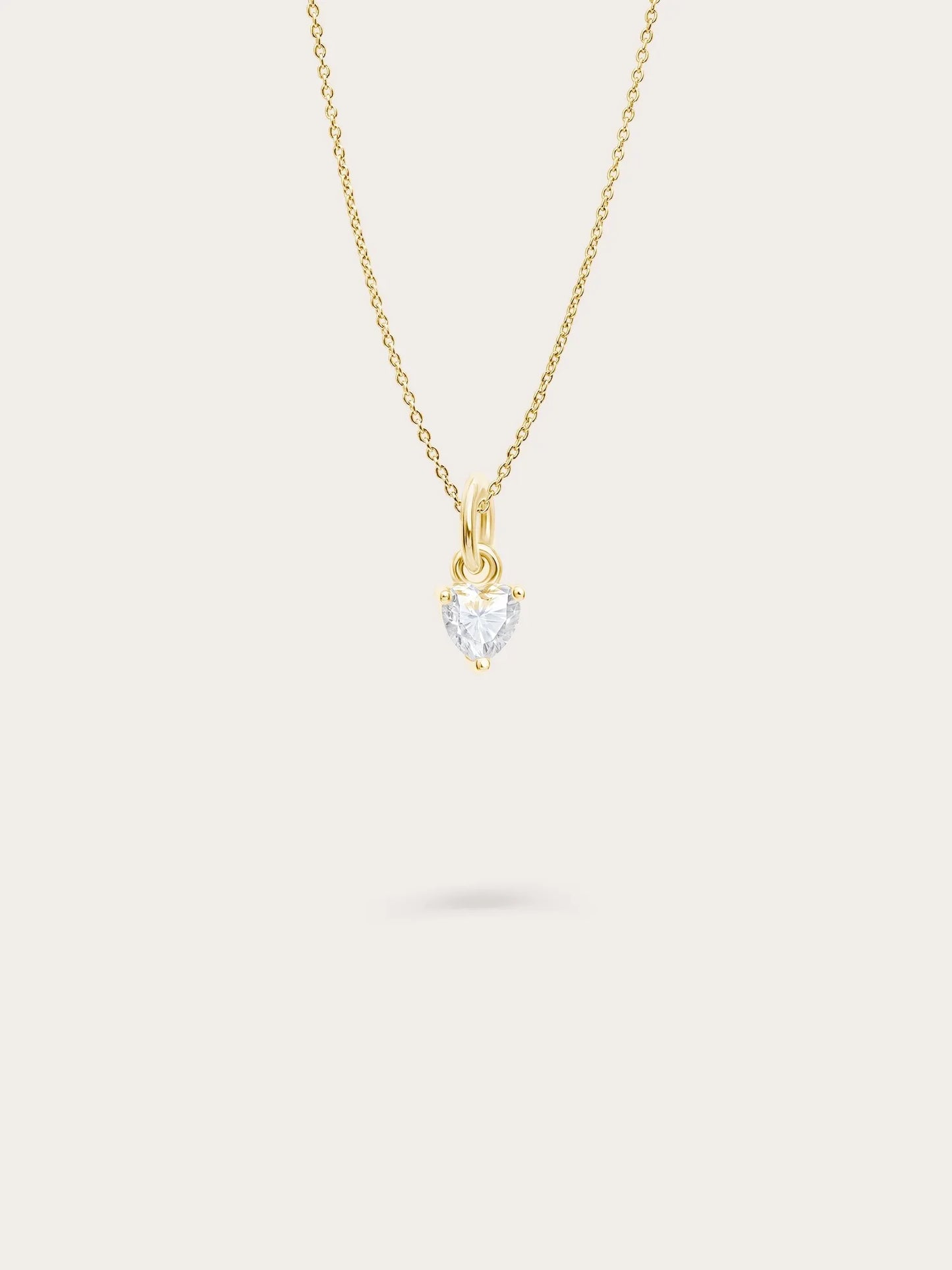 Puffy Heart Necklace Set – Mother of Pearl