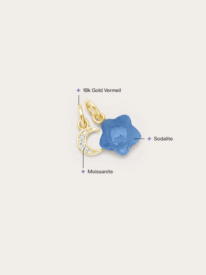 Puffy Star Charm Set – Sodalite