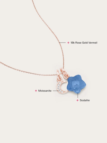 Puffy Star Necklace Set – Sodalite