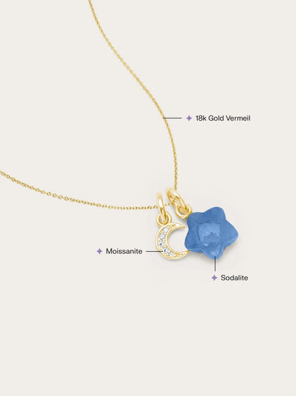 Puffy Star Necklace Set – Sodalite