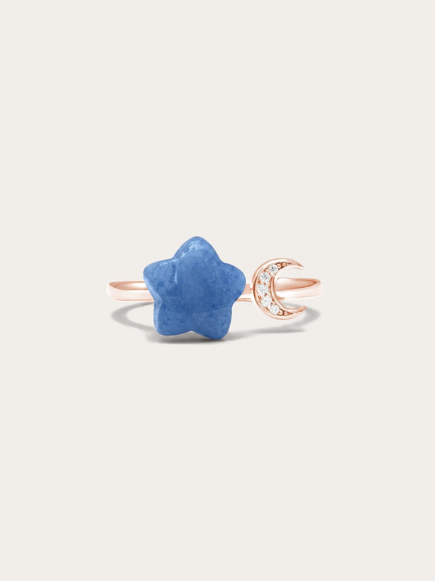 Puffy Star Open Ring – Sodalite