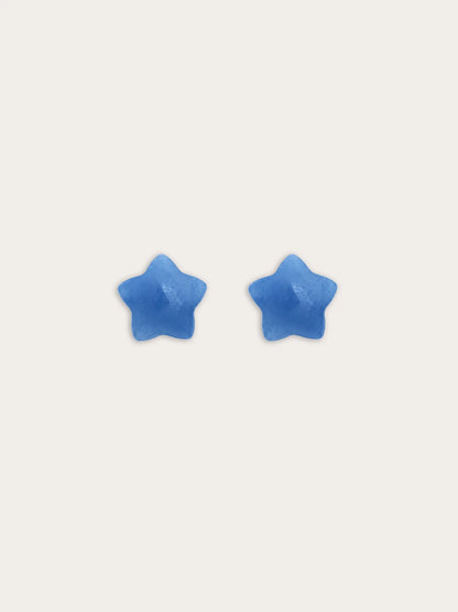 Puffy Star Stud Earrings – Sodalite