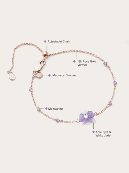 Purple Orchid Bracelet