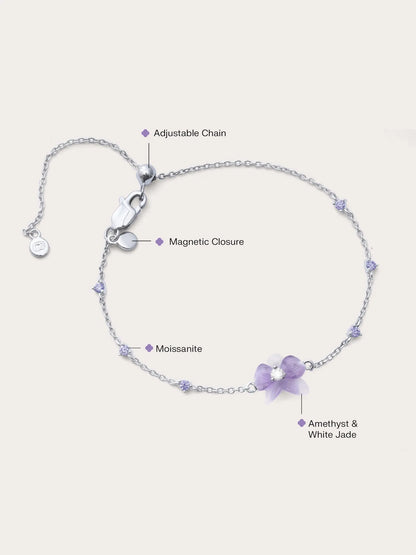 Purple Orchid Bracelet