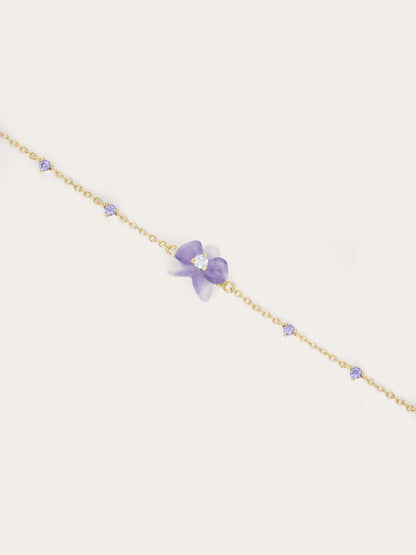 Purple Orchid Bracelet