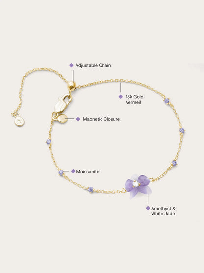 Purple Orchid Bracelet