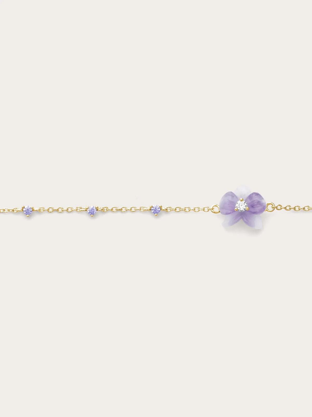 Purple Orchid Bracelet