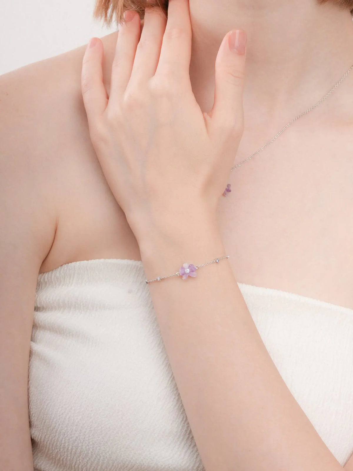 Purple Orchid Bracelet
