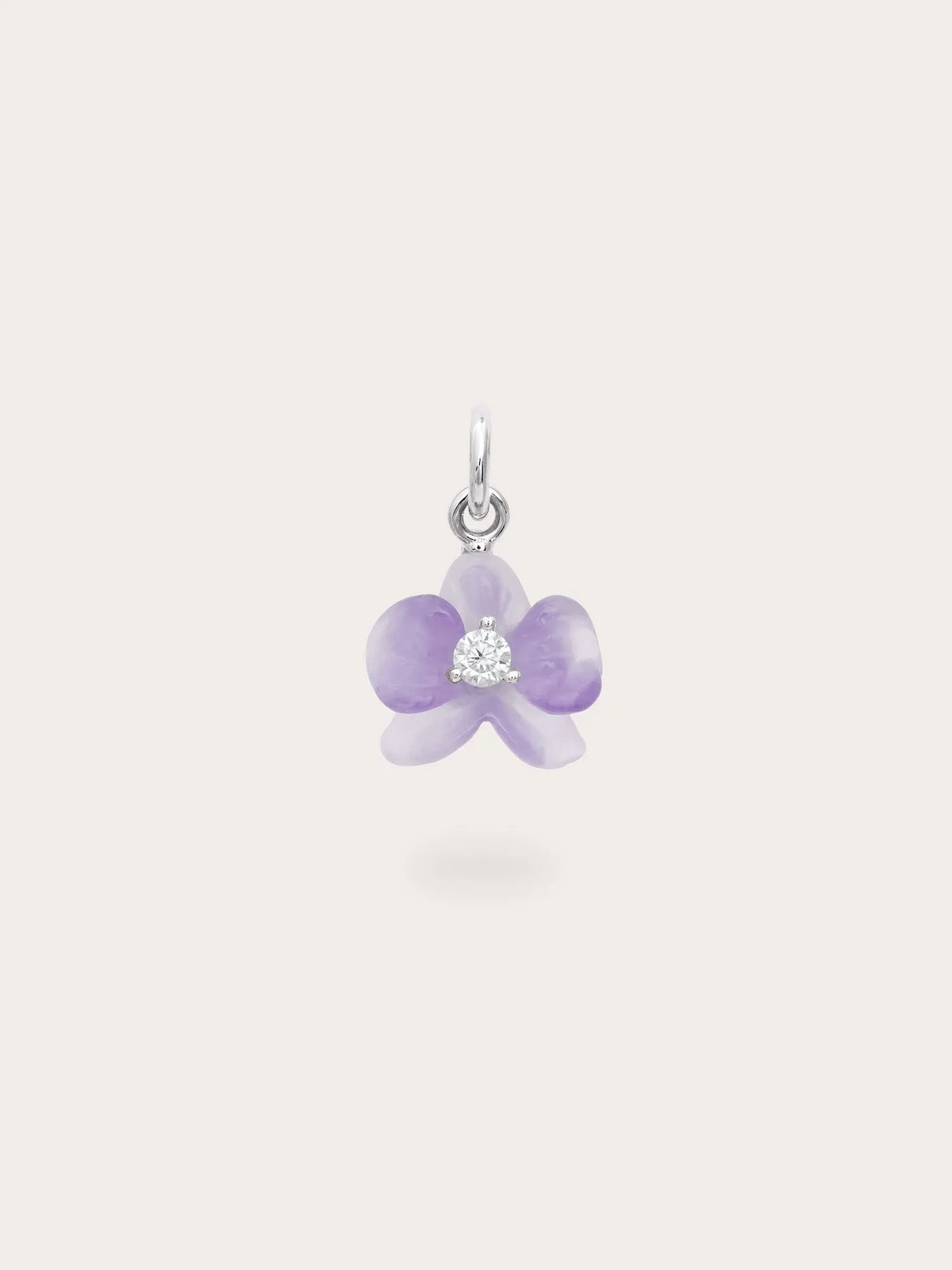 Purple Orchid Charm