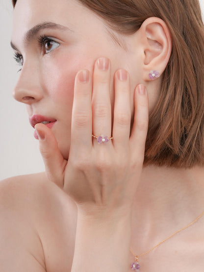 Purple Orchid Ring 18K Gold (2) – Mondays Made Flower & Birthstone Jewelry Singapore