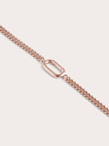 Rect Charm Curb Chain 18K Rose Gold Straight (2) – Mondays Made Flower & Birthstone Jewelry Singapore