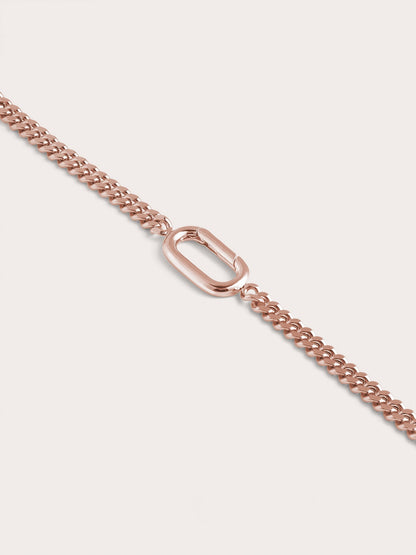 Rect Charm Curb Chain 18K Rose Gold Straight (2) – Mondays Made Flower & Birthstone Jewelry Singapore