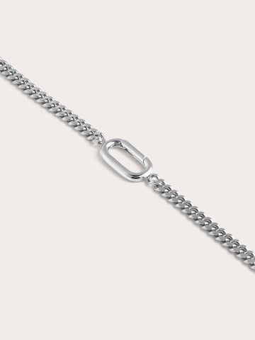 Rect Charm Curb Chain S925 Silver Rhodium Straight (2) – Mondays Made Flower & Birthstone Jewelry Singapore