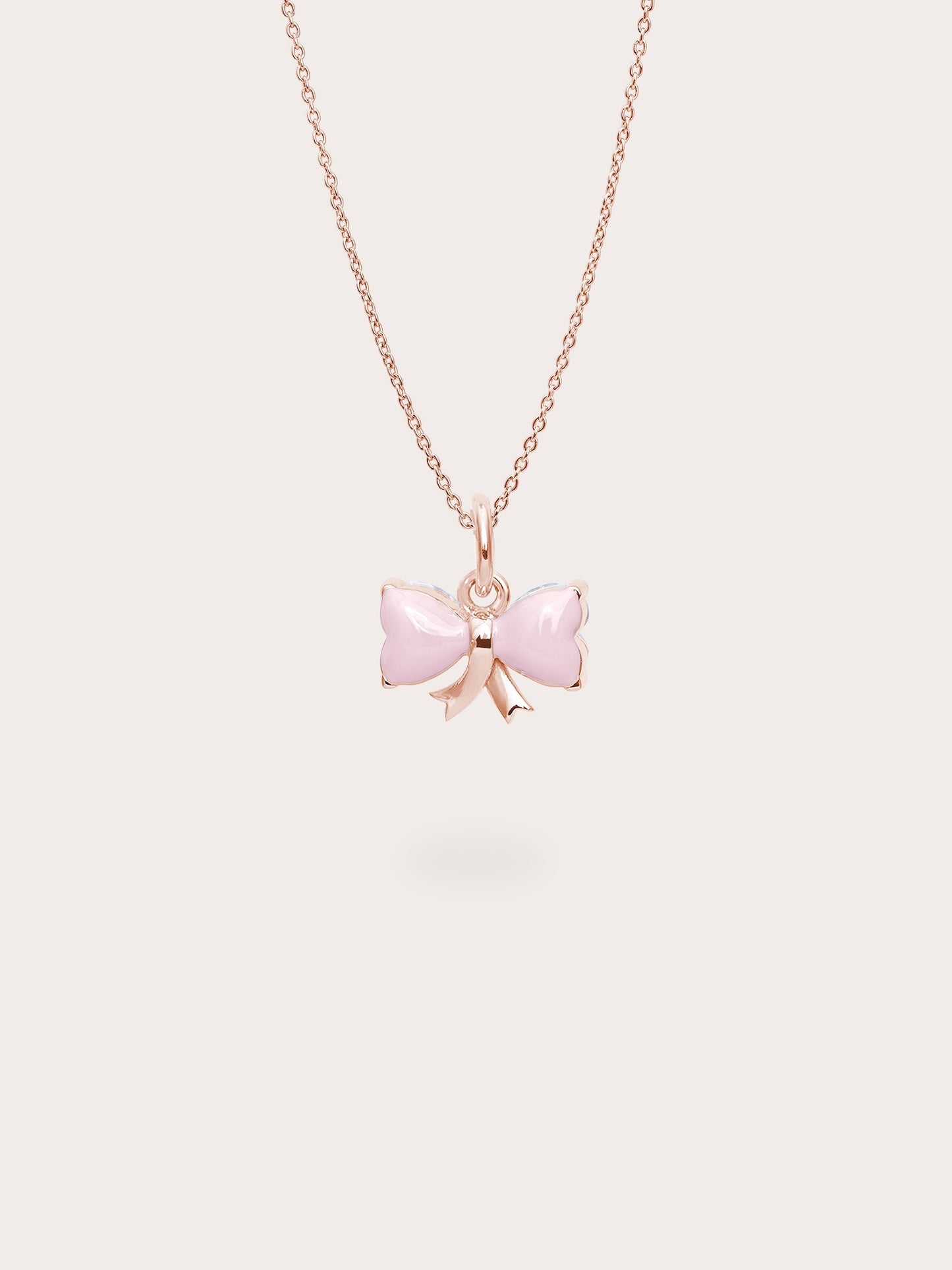 Ribbon Bow Heart Moissanite Necklace - Reversible