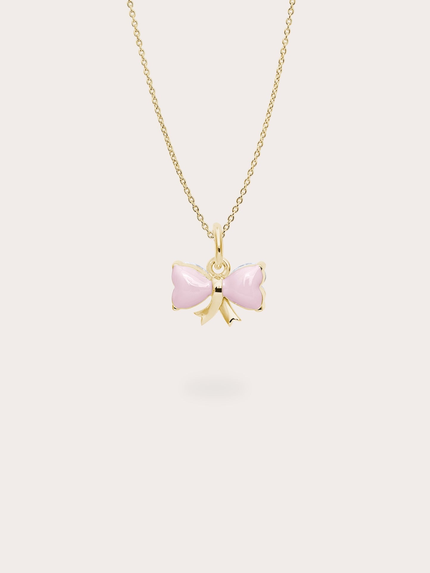 Ribbon Bow Heart Moissanite Necklace - Reversible