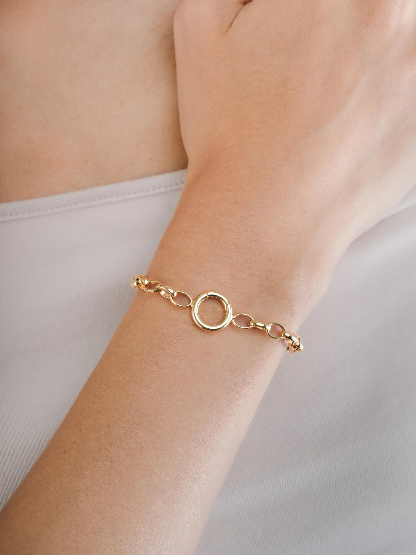 Rolo Chain Charm Bracelet