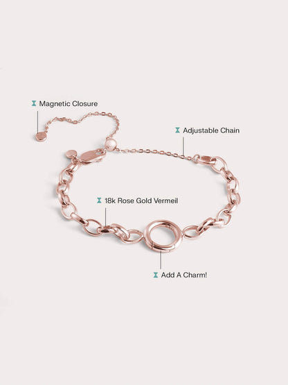Rolo Chain 18K Rose Gold (2) – Mondays Made Flower & Birthstone Jewelry Singapore