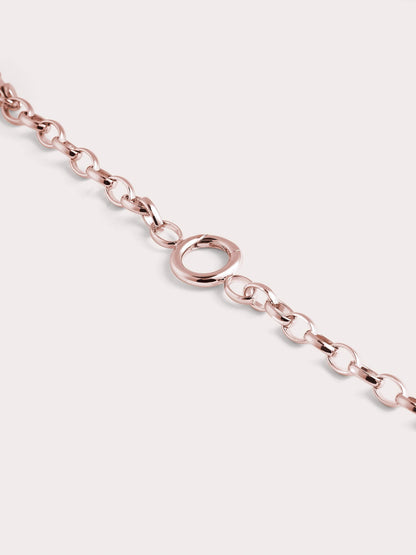 Rolo Chain 18K Rose Gold Straight (2) – Mondays Made Flower & Birthstone Jewelry Singapore