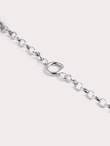Rolo Chain S925 Silver Rhodium Straight (2) – Mondays Made Flower & Birthstone Jewelry Singapore