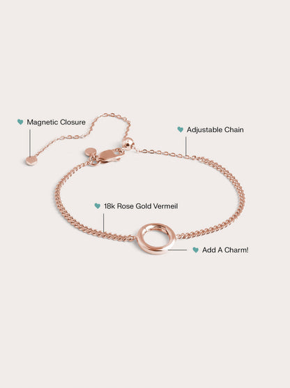Thin Curb Chain 18K Rose Gold (2) – Mondays Made Flower & Birthstone Jewelry Singapore