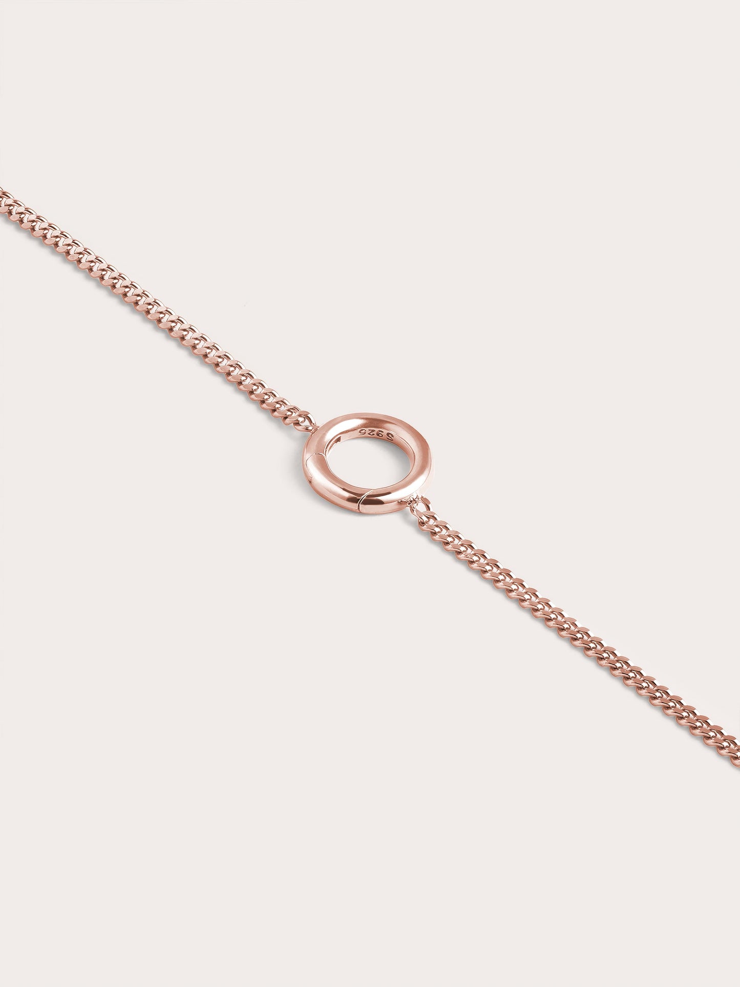 Dainty Curb Chain Charm Bracelet