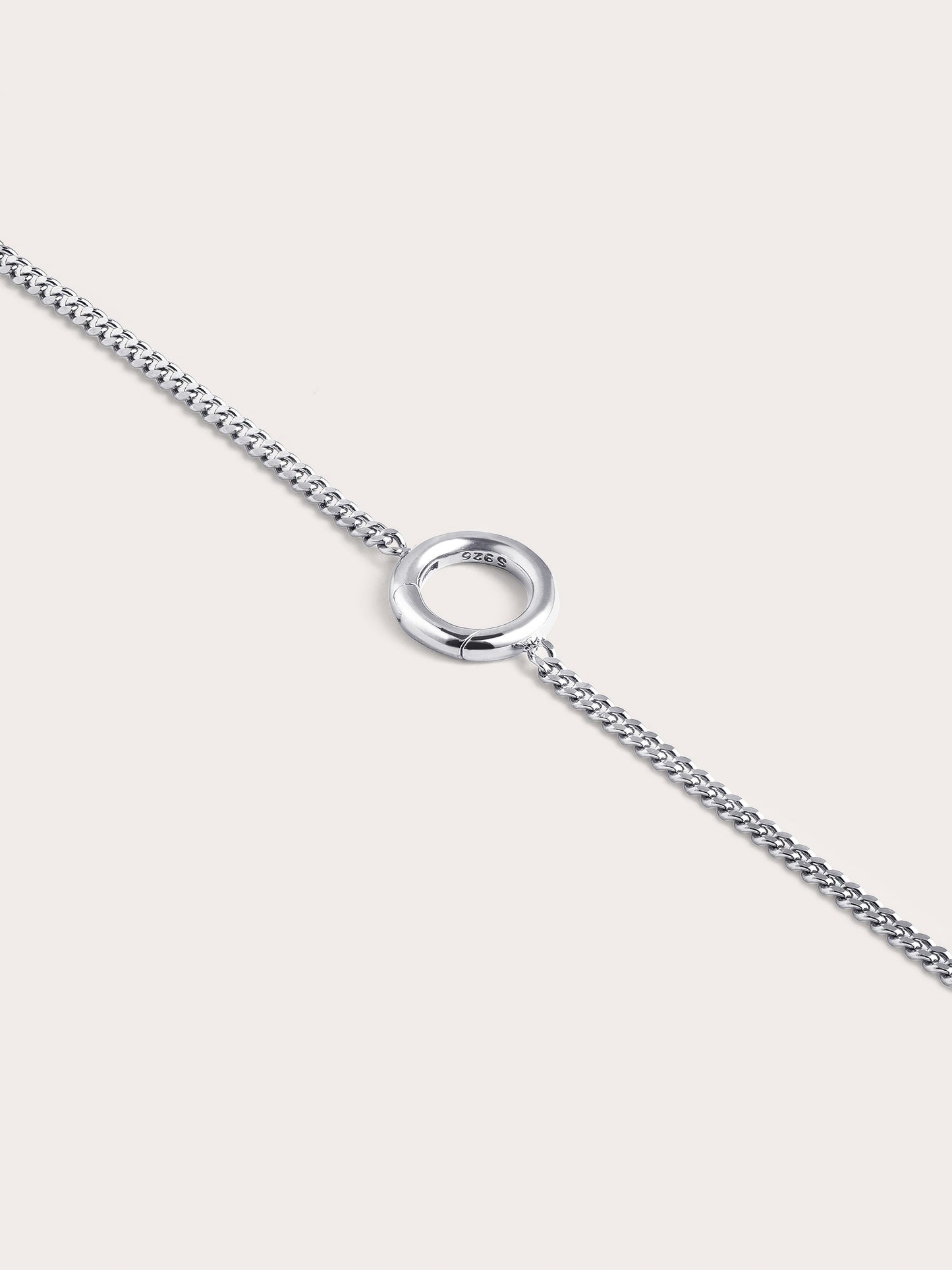 Dainty Curb Chain Charm Bracelet