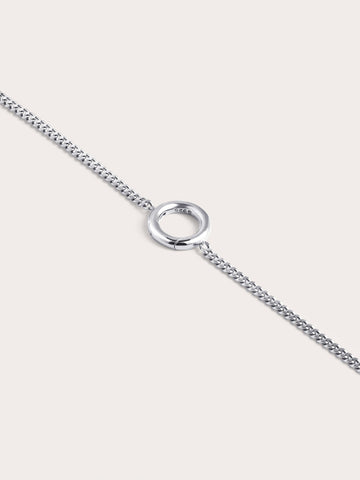 Thin Curb Chain S925 Silver Rhodium Straight (2) – Mondays Made Flower & Birthstone Jewelry Singapore