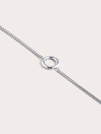 Thin Curb Chain S925 Silver Rhodium Straight (2) – Mondays Made Flower & Birthstone Jewelry Singapore