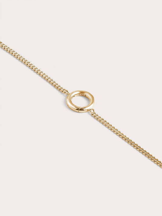 Thin Curb Chain 18K Gold Straight (2) – Mondays Made Flower & Birthstone Jewelry Singapore