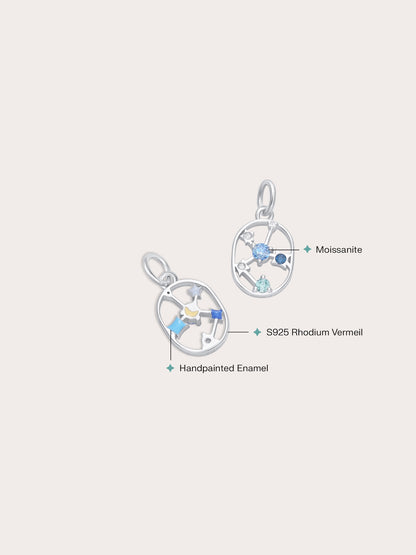 Saggitarius Charm S925 Silver Rhodium (2) – Mondays Made Flower & Birthstone Jewelry Singapore